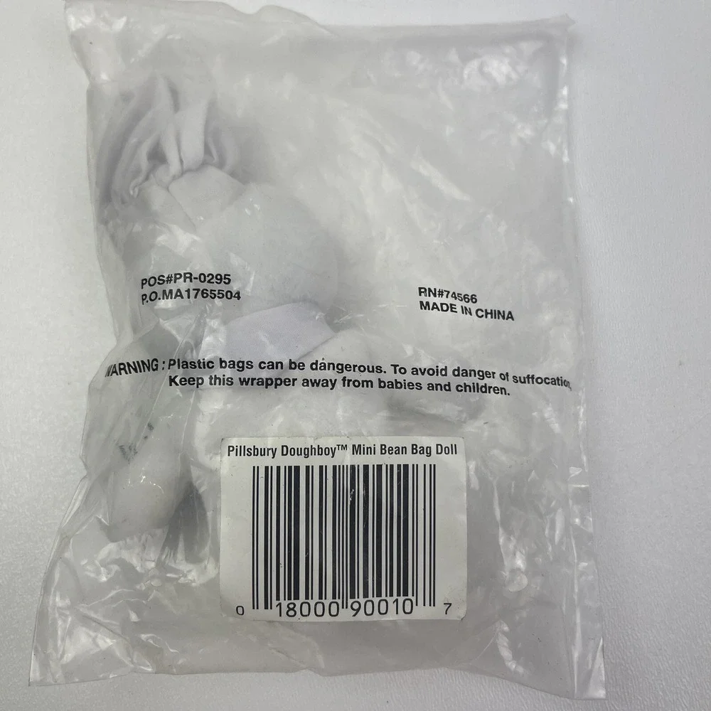 Pillsbury Doughboy Mini Plush Stuffed Bean Bag‎ Doll Toy Promotion Advertisement